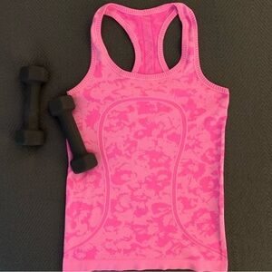 Lululemon pink camo tank